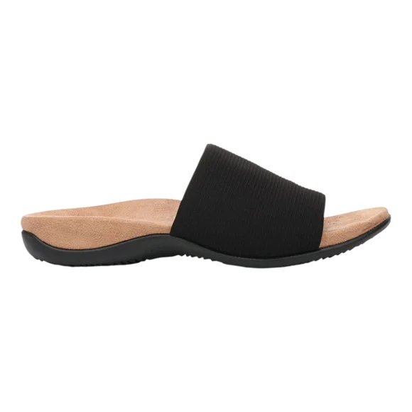 Vionic Newest Black Slide Comfy Sandals Arch Support Flats - Picture 6 of 16